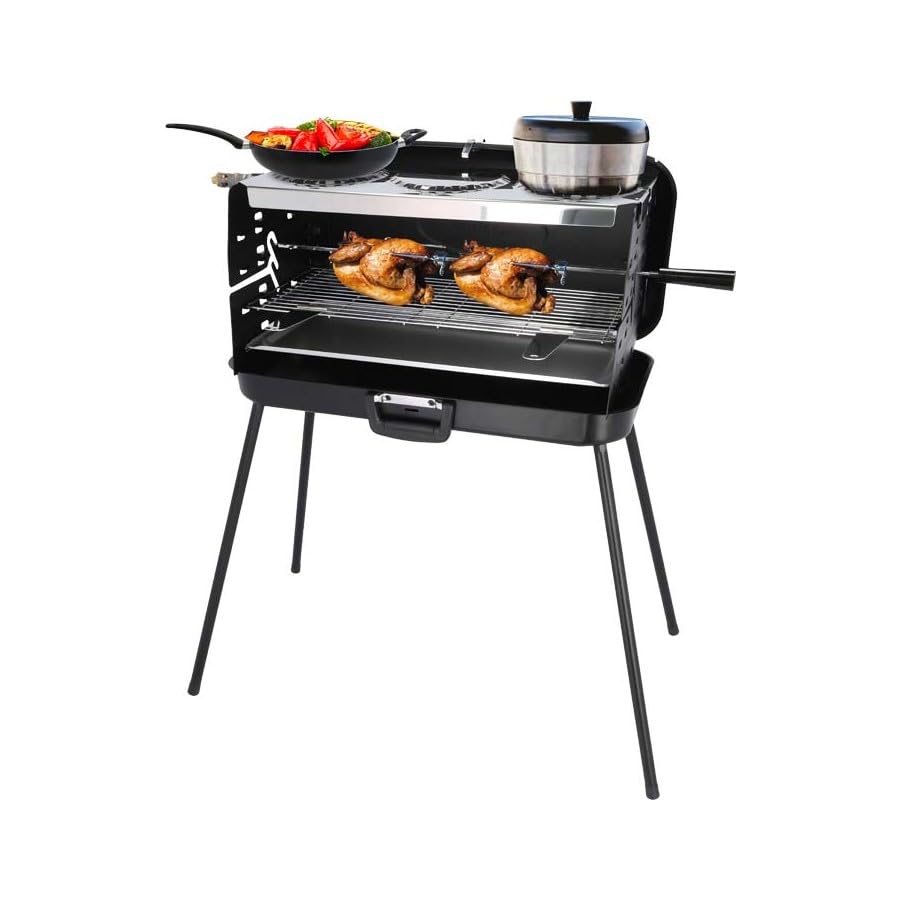 BERGER Camping Gasgrill Klappbar | Tragbarer...