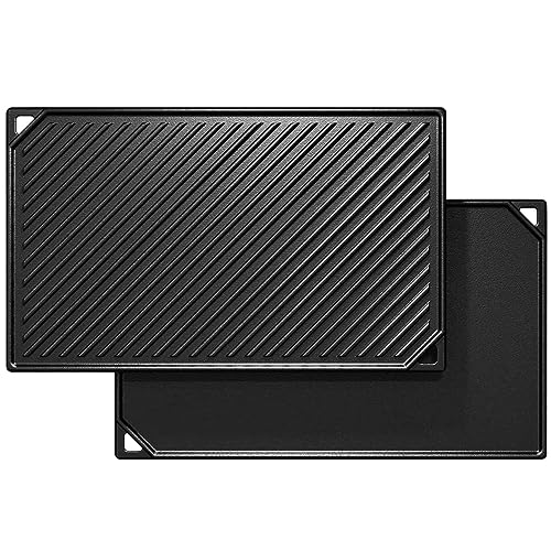 GFTIME Gusseisen Grillplatten 41,8 X24cm für...